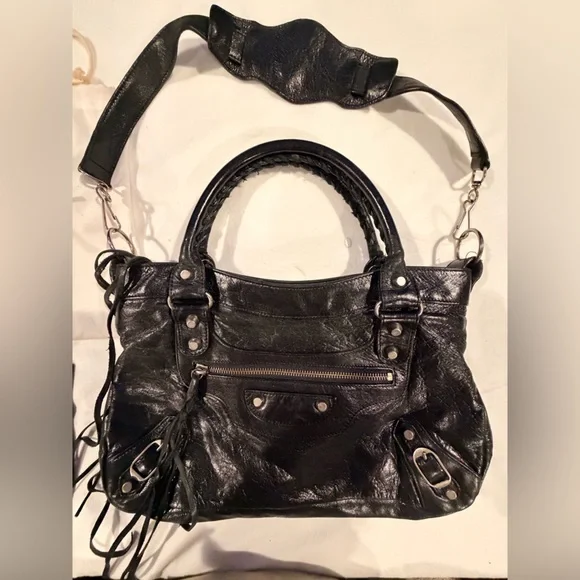 Black Leather Women's Bag - Picture 7 of 7